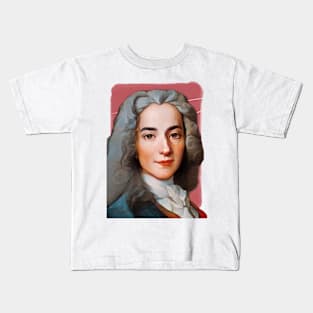 French Writer Voltaire illustration Kids T-Shirt